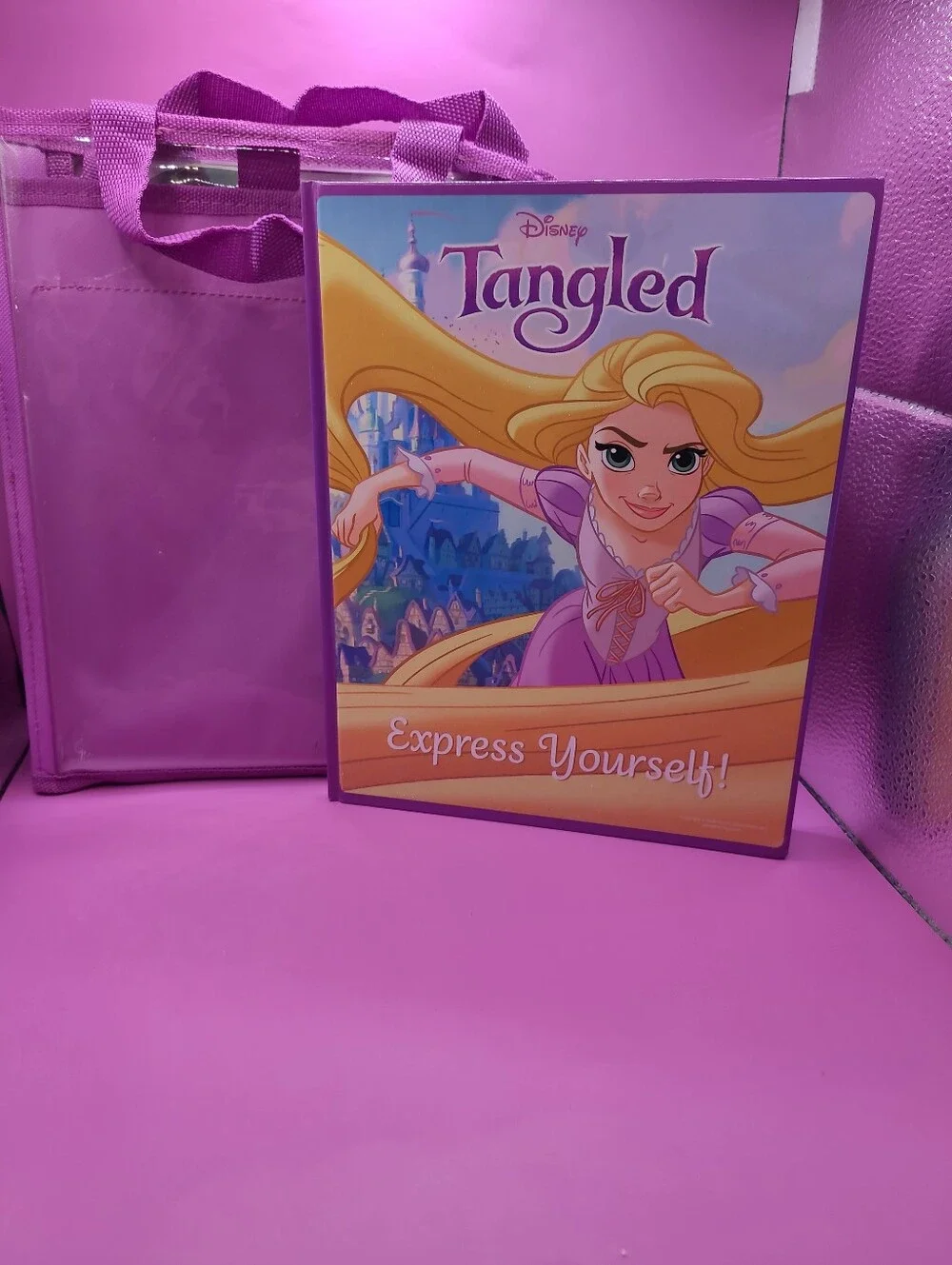 Disney Tangled Storybook Dress Up Dolls And Book Magnetic Playset Rare